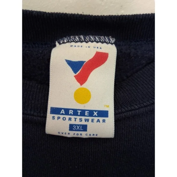 Vintage 1995 Cleveland Indians Mens 3X Sweatshirt MLB‎ Artex Sportswear Baseball